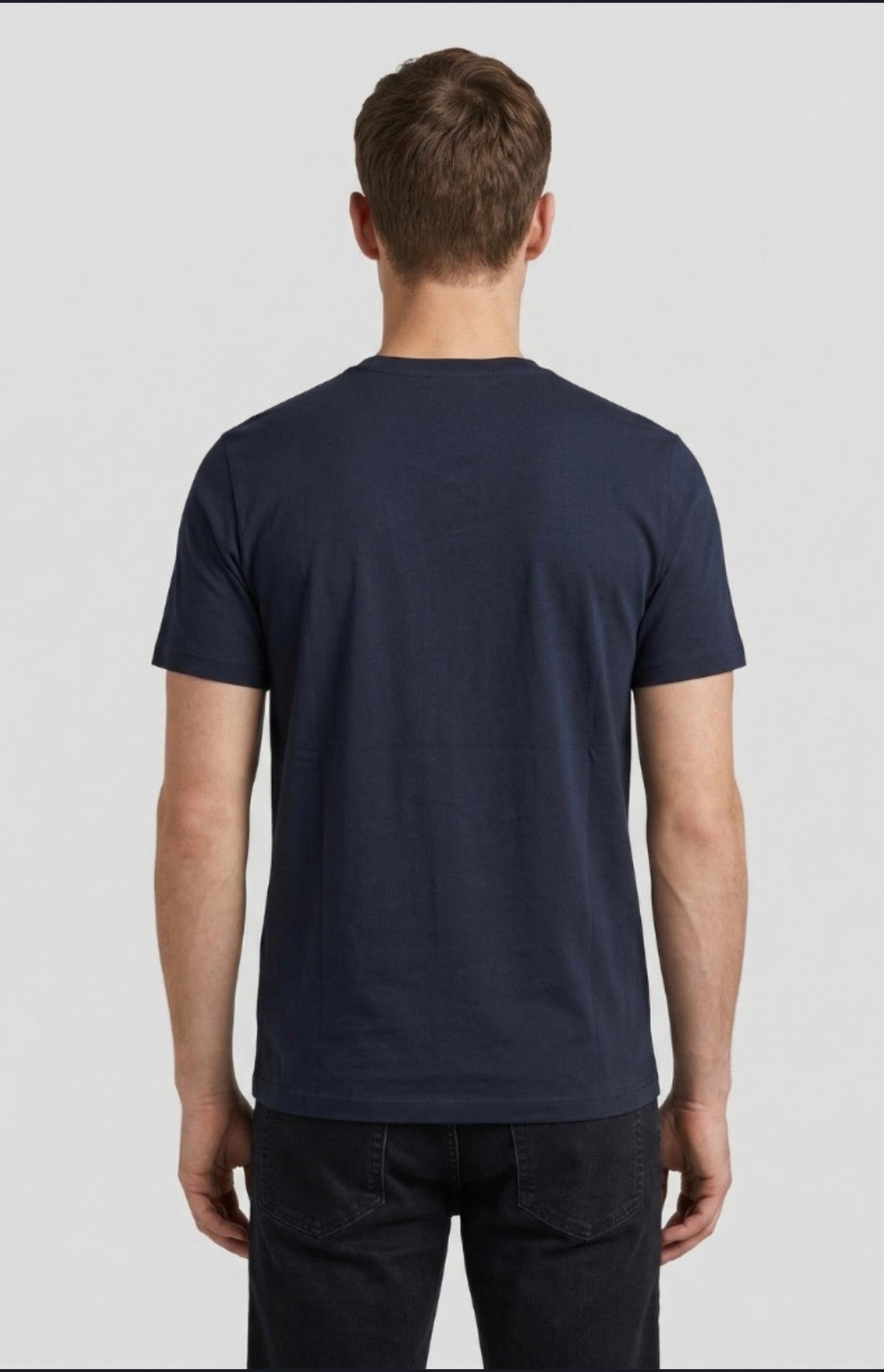 T-shirt basic in Jersey Blu navy
