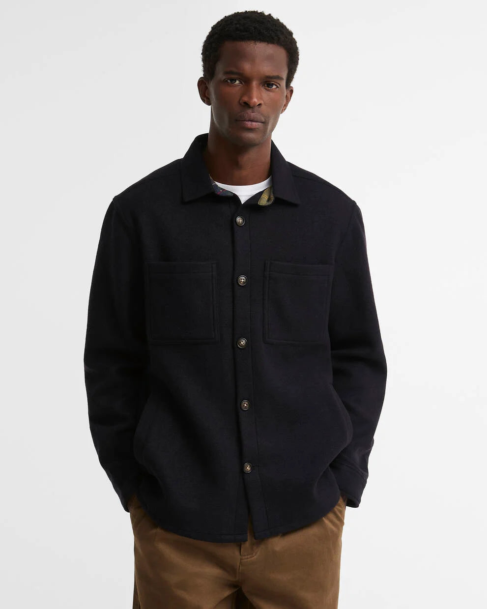 Overshirt misto lana Marltown blu