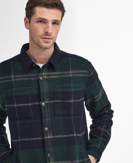 Overshirt Chapter in tartan blu
