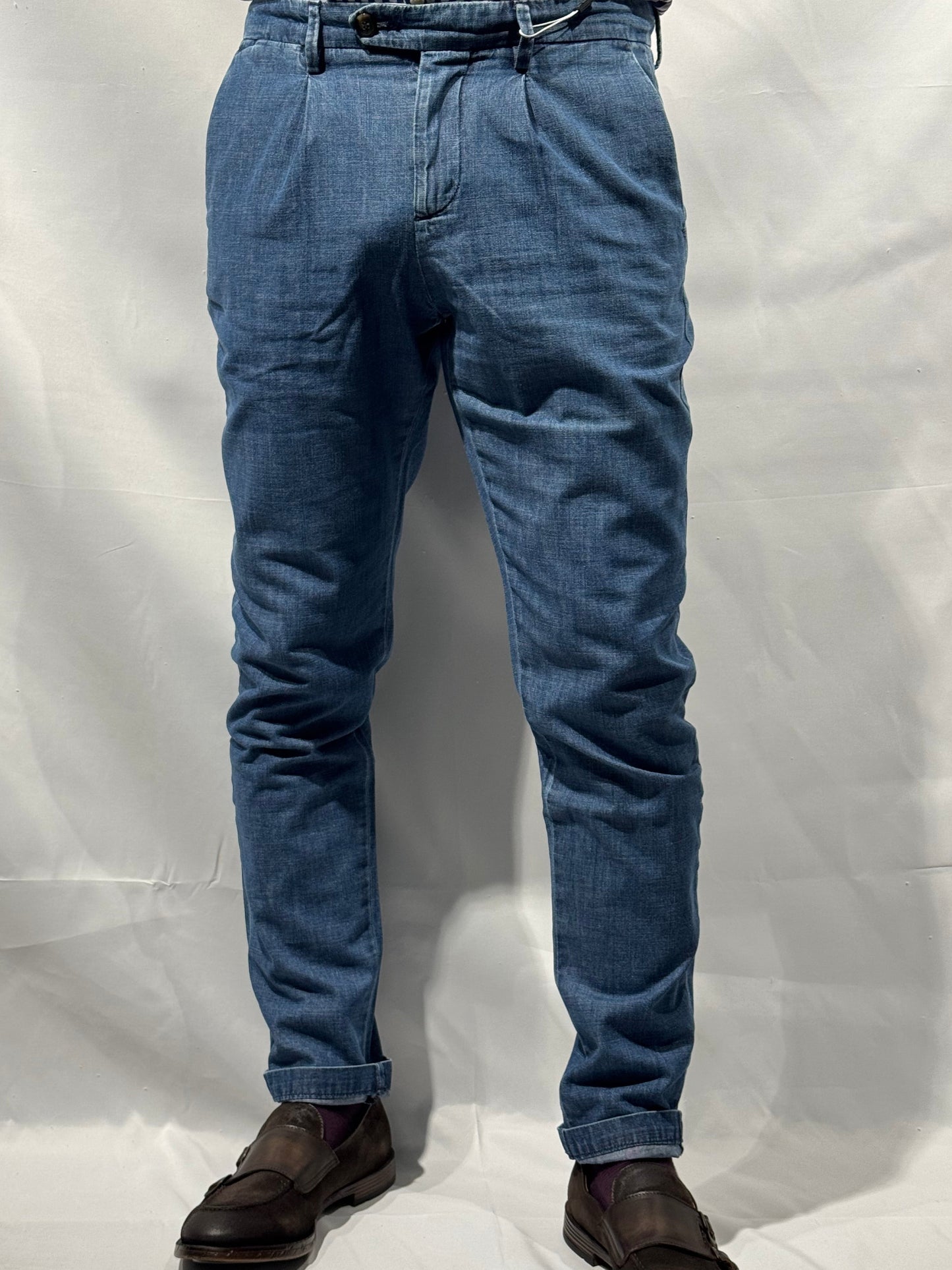 Pantalone effetto denim in cotone T664F