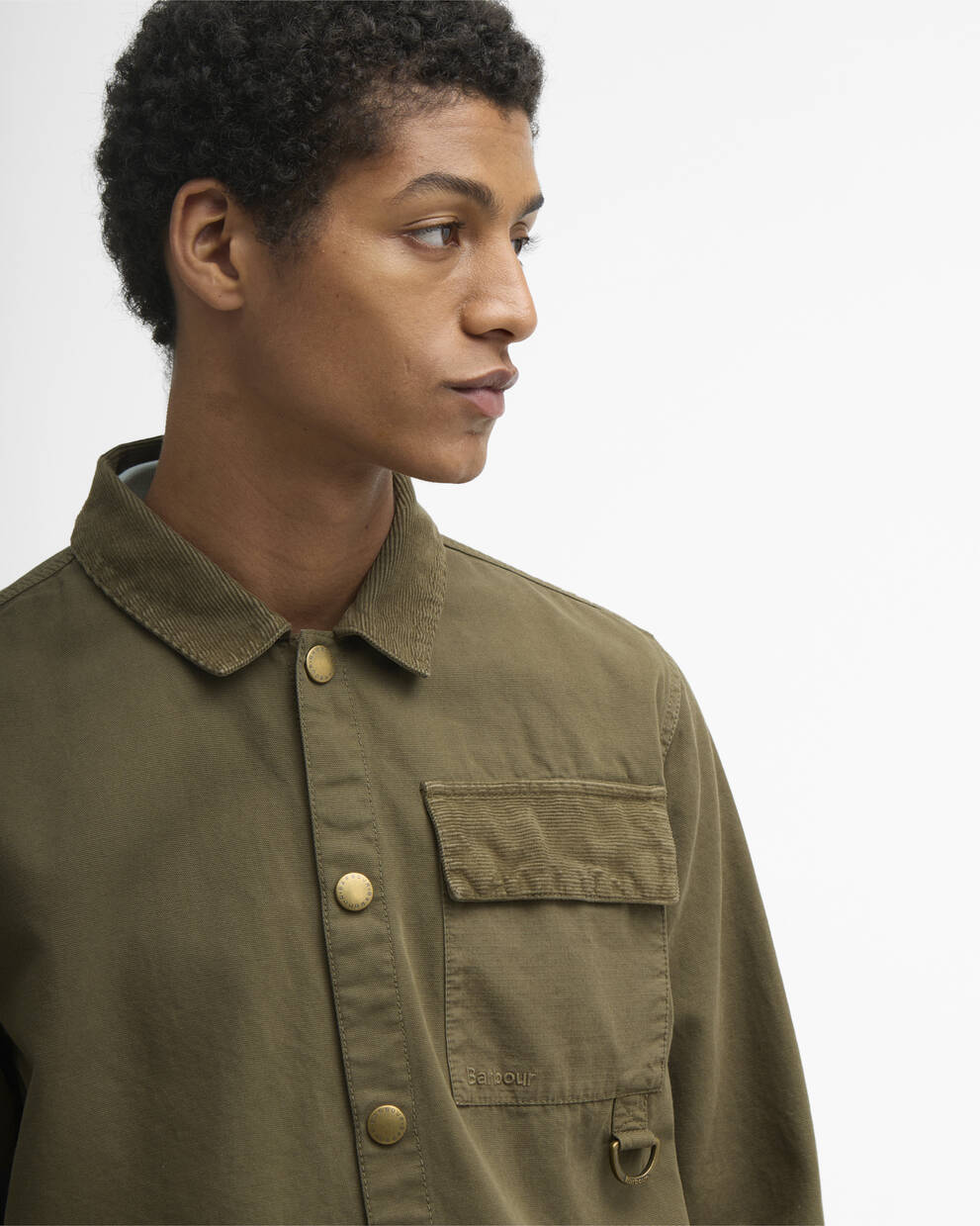 Overshirt Declan con lavorazione patchwork