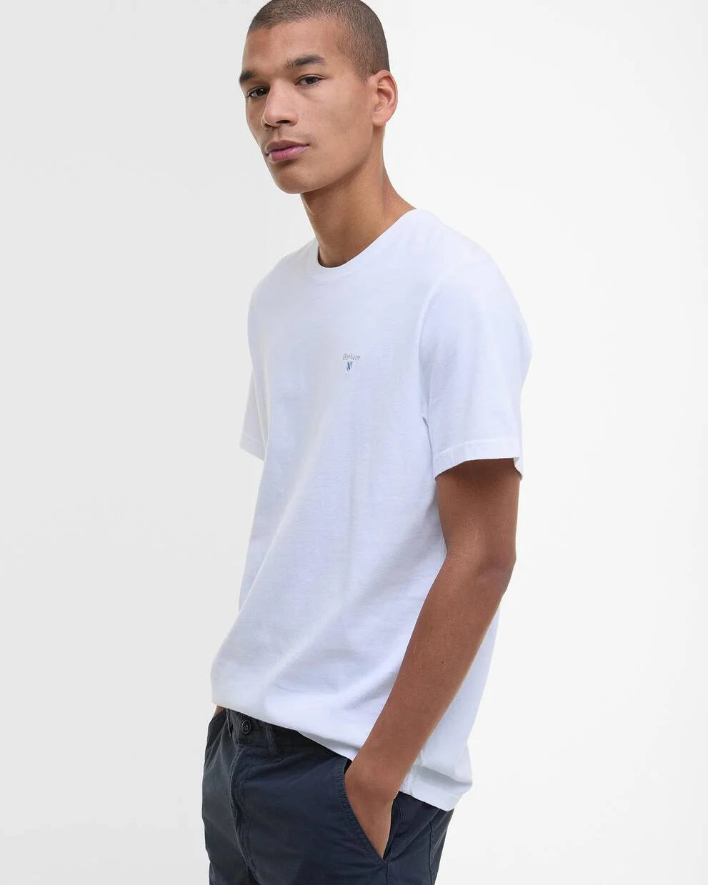 T-Shirt sport-Tartan bianco