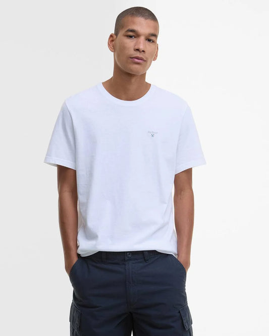 T-Shirt sport-Tartan bianco
