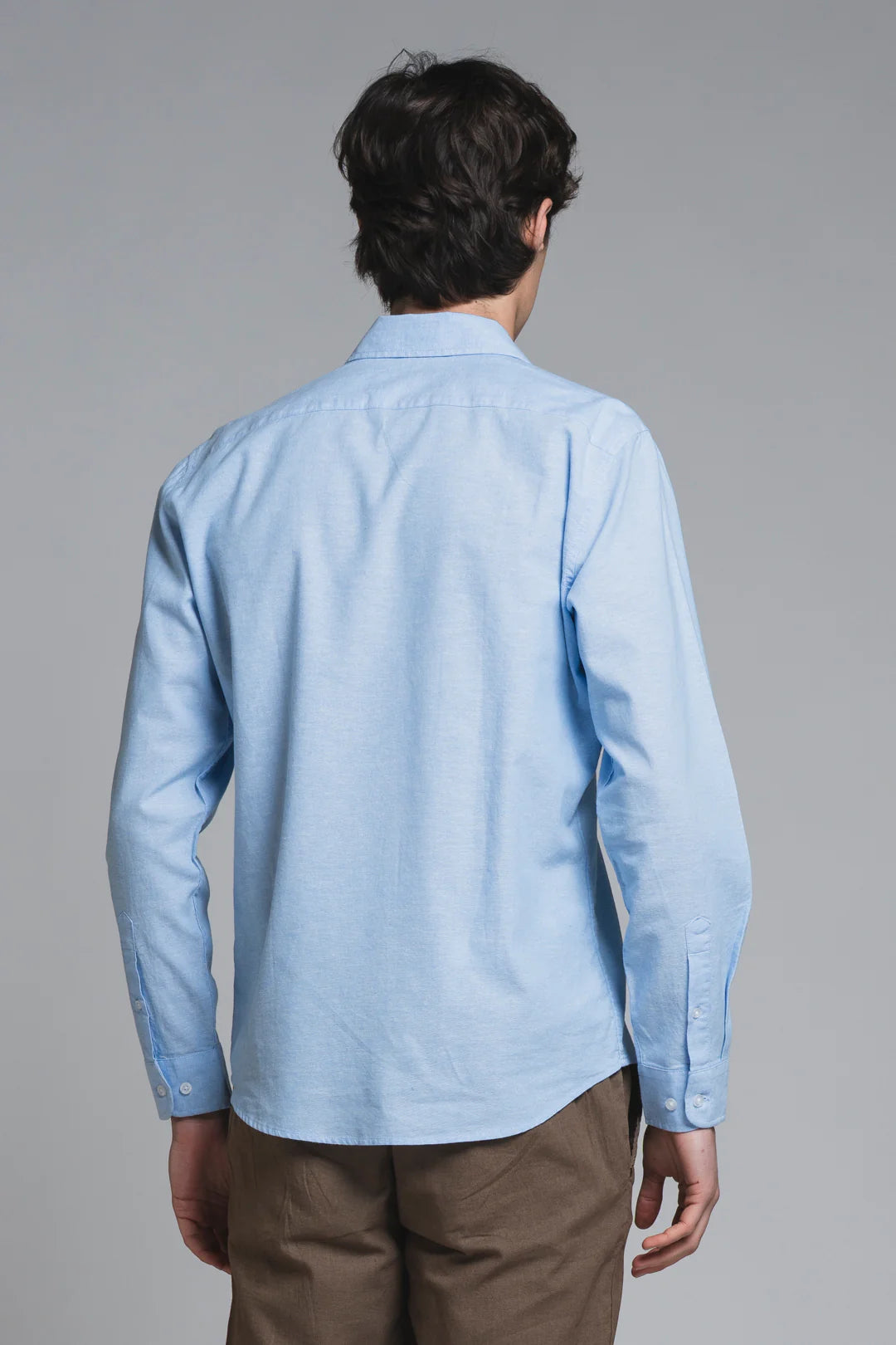 Camicia Riley 100%Lino Celeste