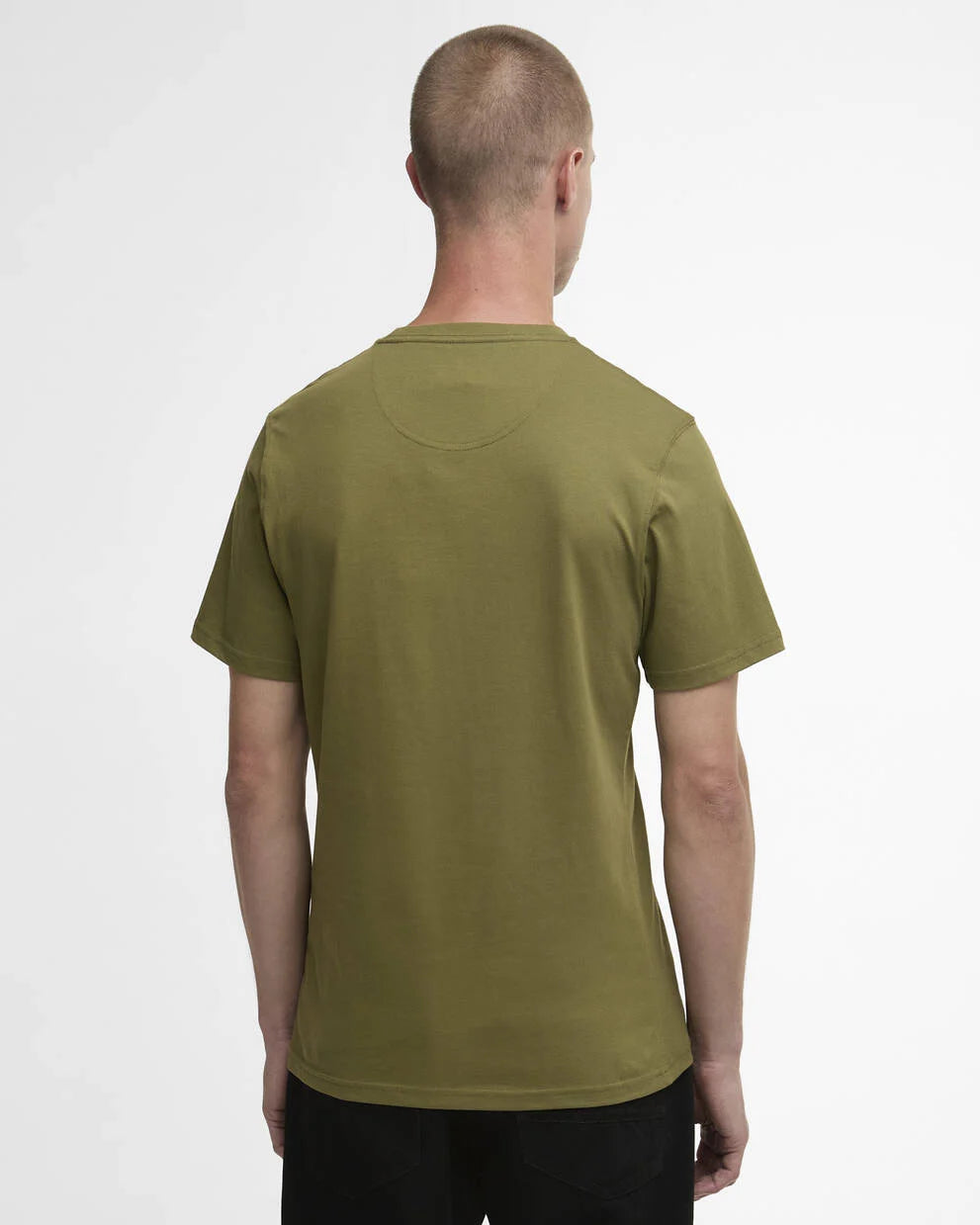 T-shirt con logo piccolo verde