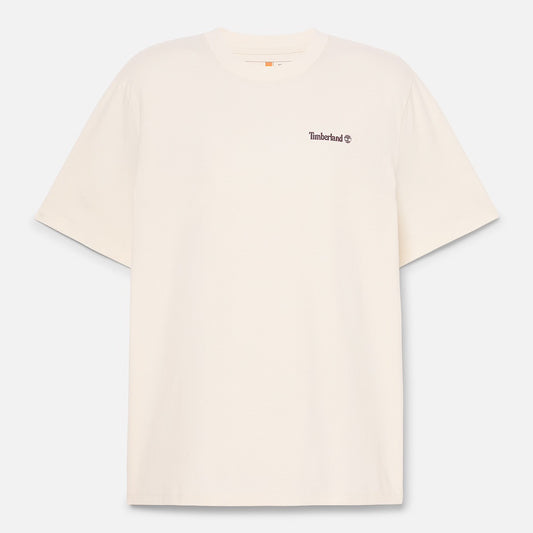 T-shirt con Grafica Lake House All Gender in bianco