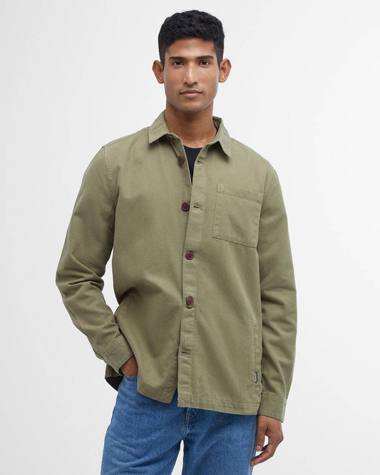 Overshirt Washed Cotton Olive