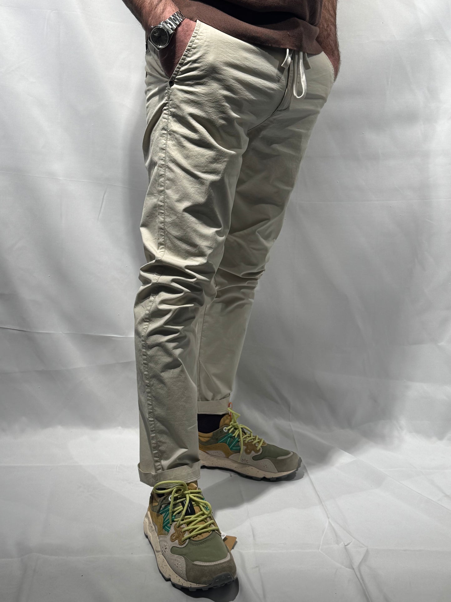 Pantalone in cotone Axel relax fit Écru