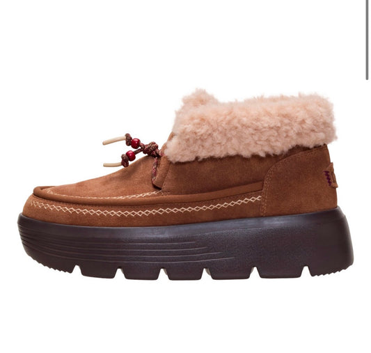 Austin Edge Lounge suede cognac