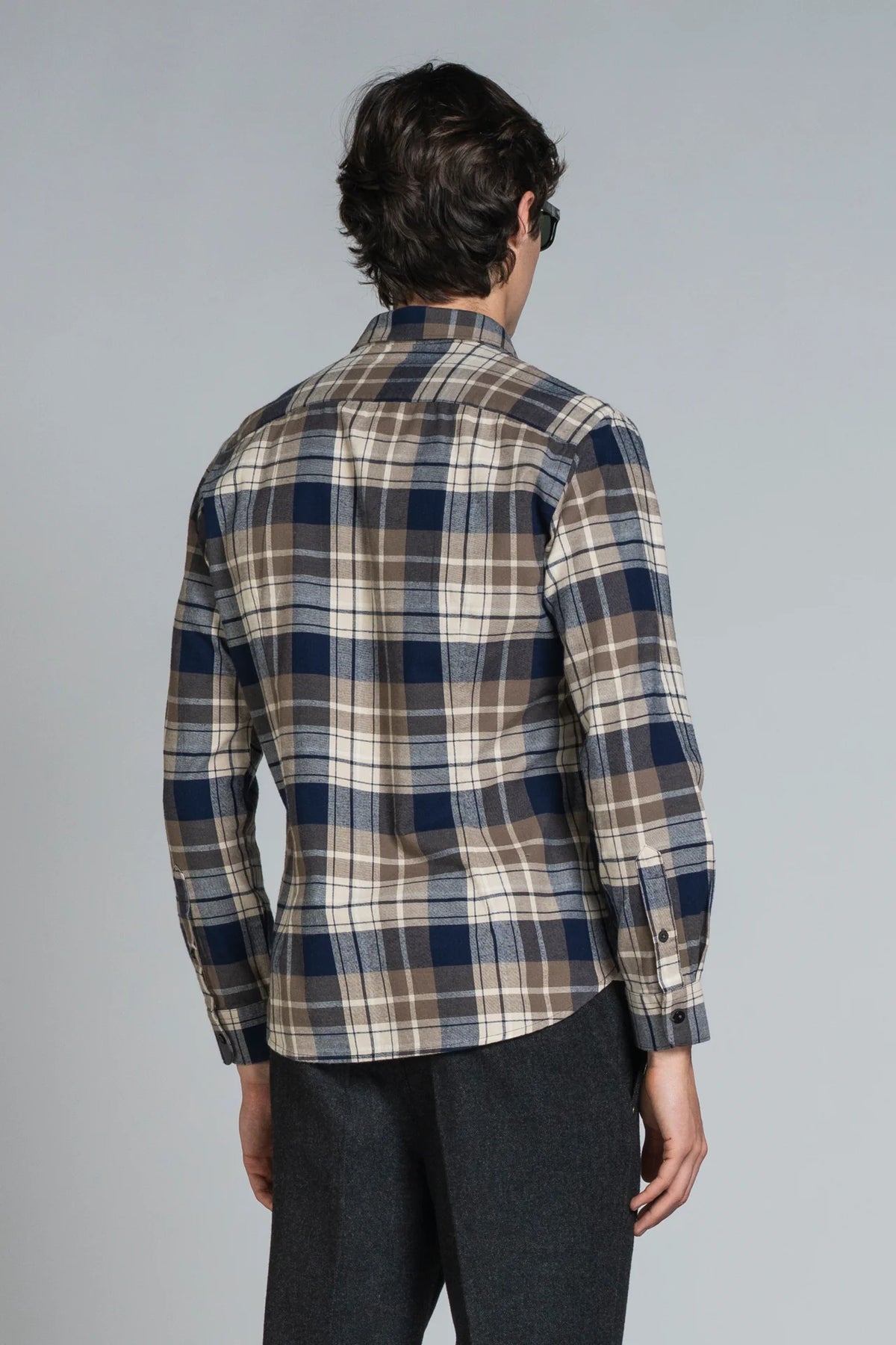 Camicia in flanella Riley brown