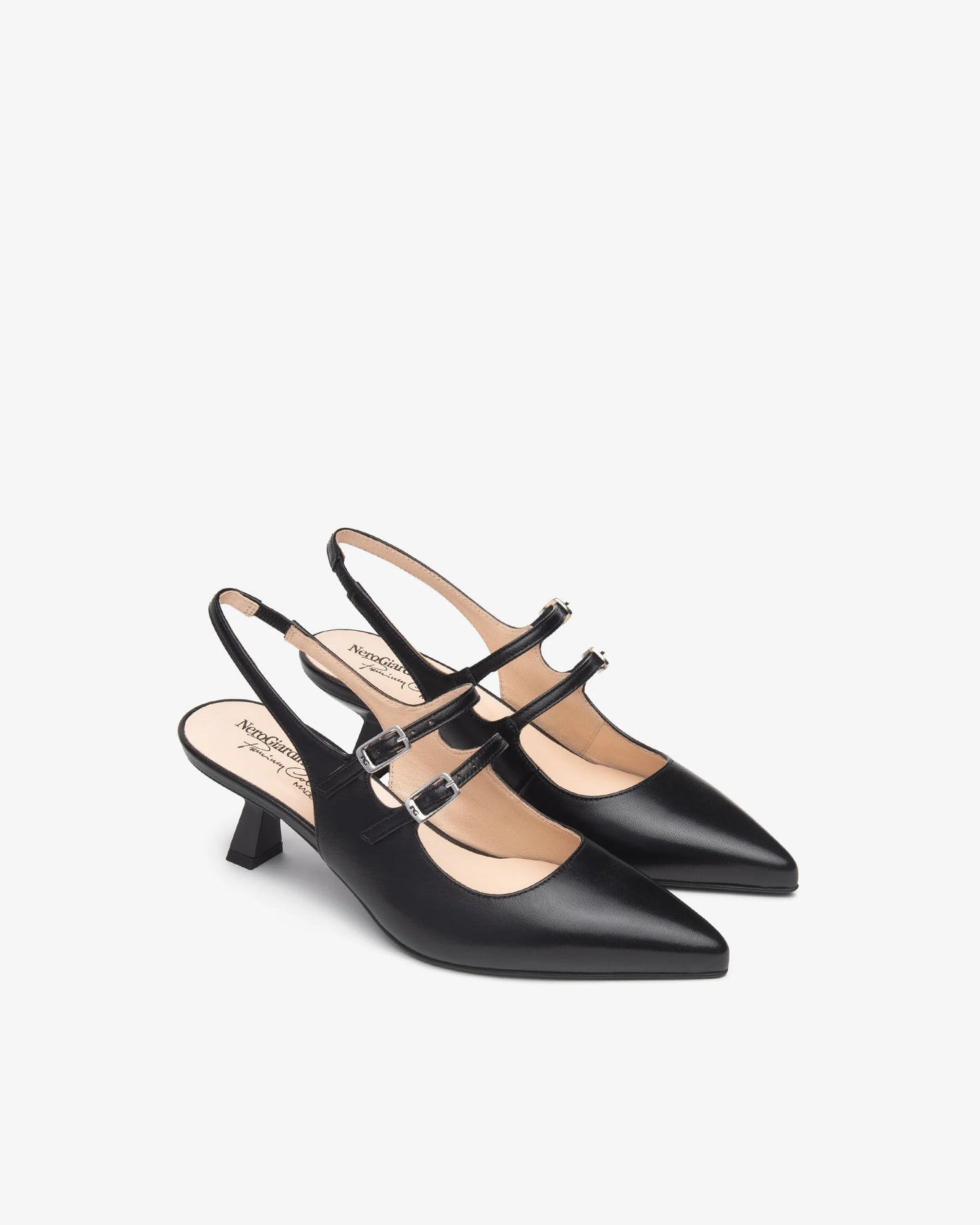 Sling-Back in Pelle E615410DE nero