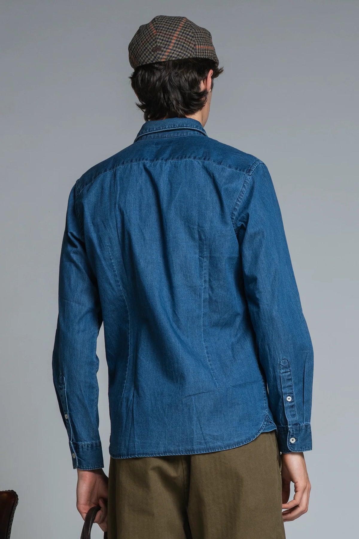 Camicia in denim Riley blu