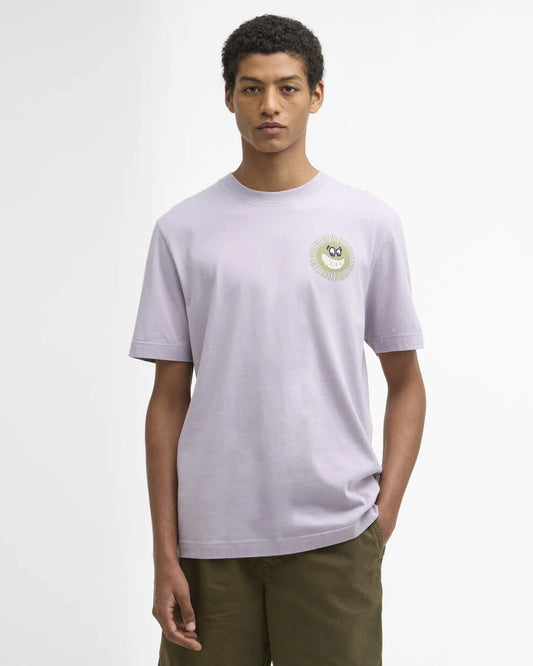 T-shirt con stampa Westbury dalla vestibilità comoda lilla