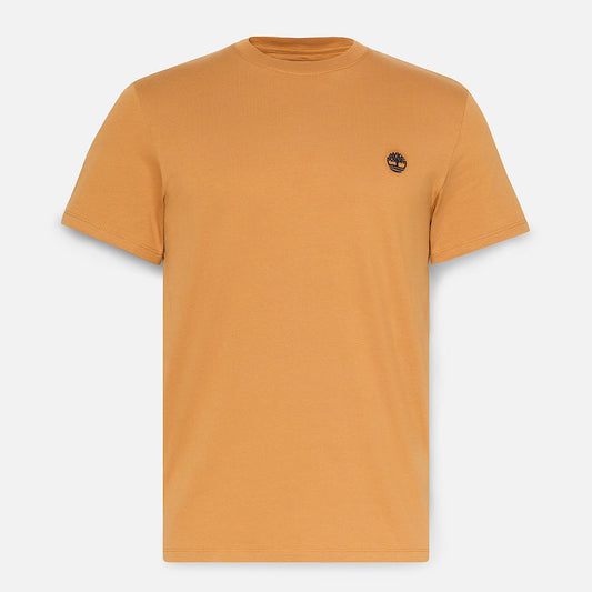 T-shirt basic slim fit manica corta Ocra