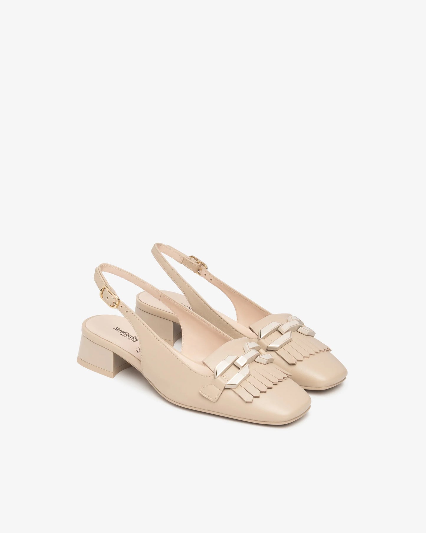 Sling-Back in Pelle E615500D beige