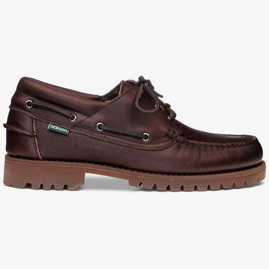 Scarpa da uomo Docksides Acadia pelle marrone