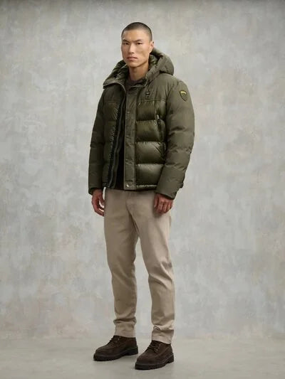 Piumino nylon e neoprene