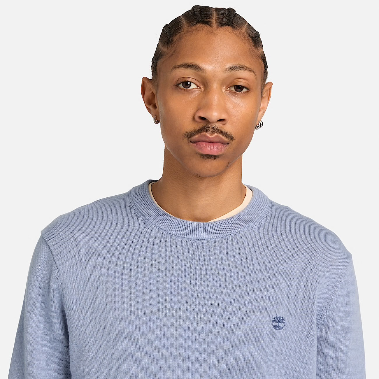 Maglione in Cotone Williams River da Uomo celeste