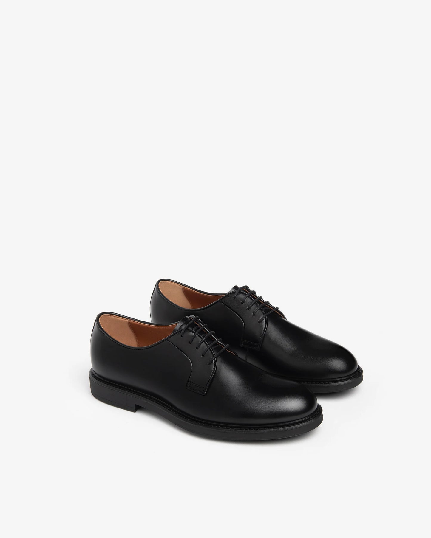 Derby liscio brillante E500601U Nero