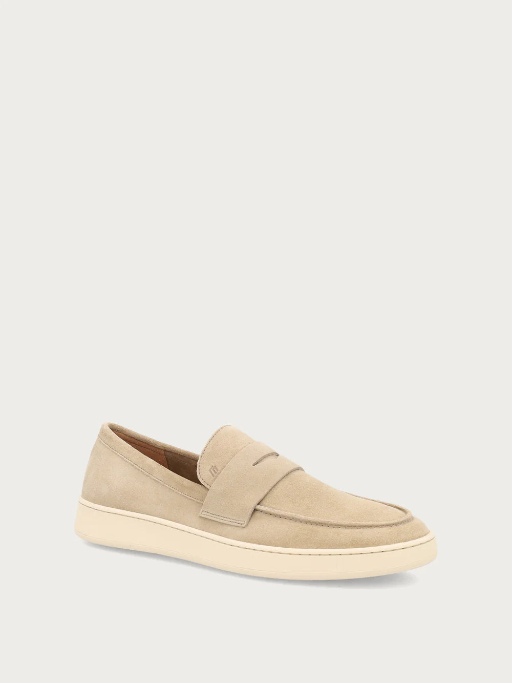 Mocassino fondo gomma 24b4 Beige