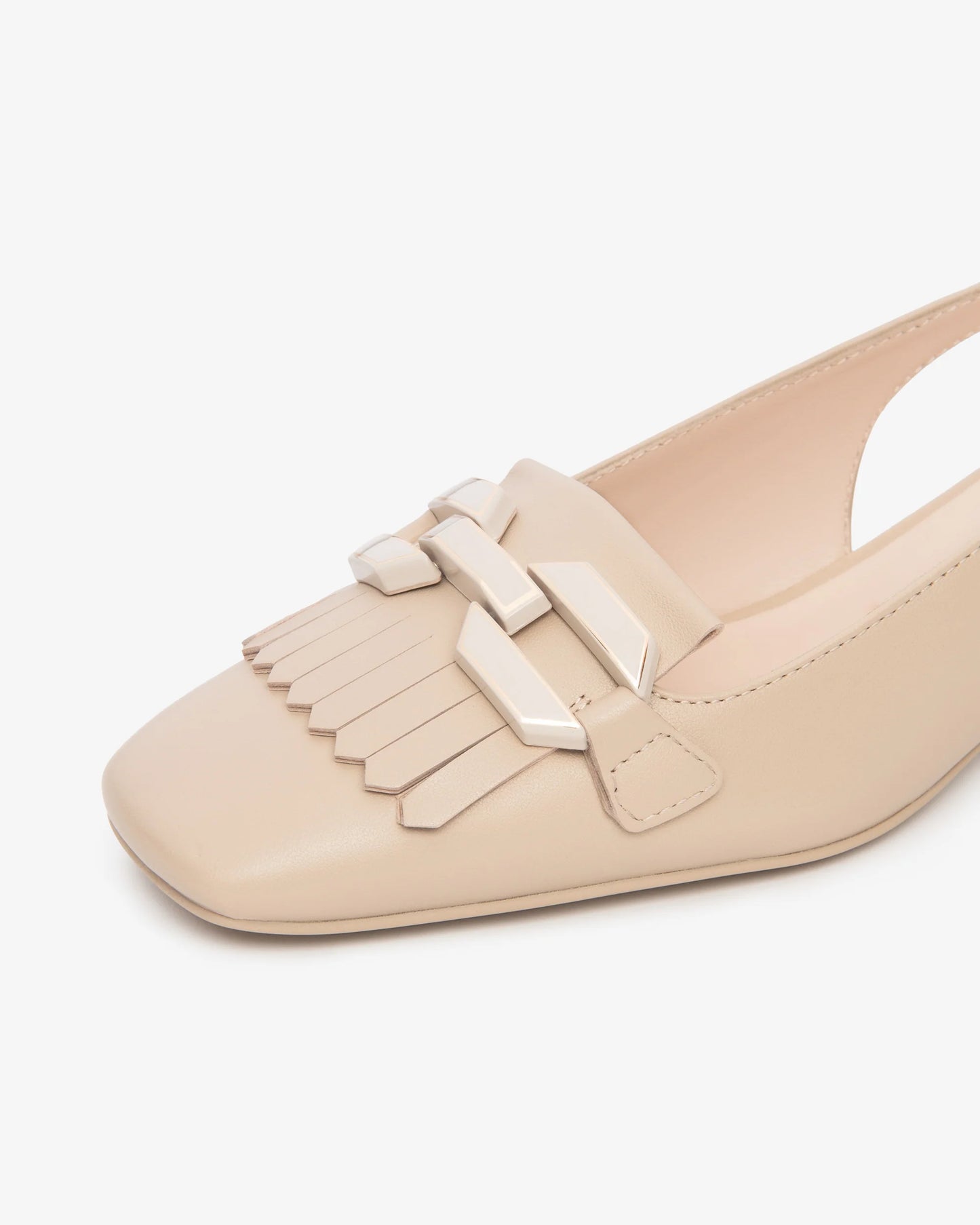 Sling-Back in Pelle E615500D beige