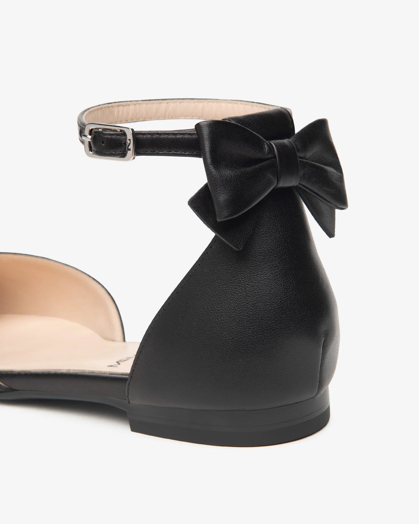 Scarpetta t.10 cinturino e fiocchetto E615542D nero