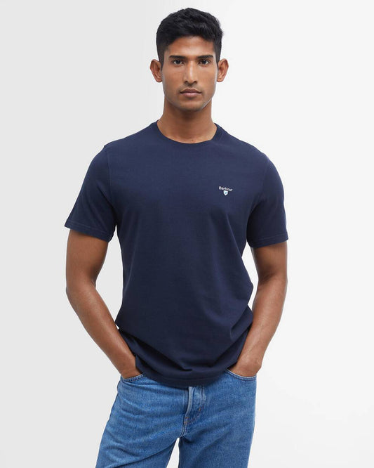 T-Shirt sport-Tartan blu navy
