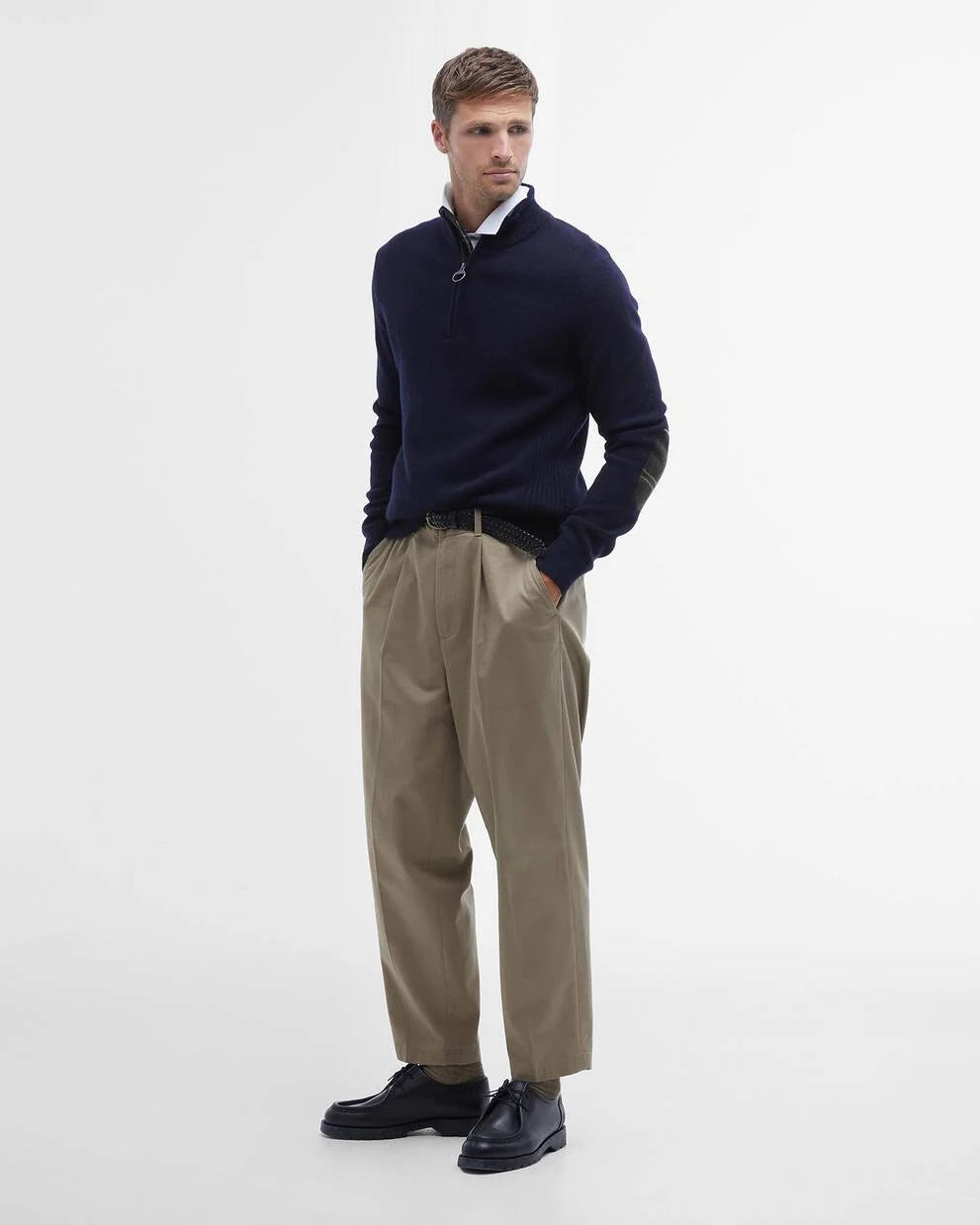 Maglia con mezza zip Holden Blu