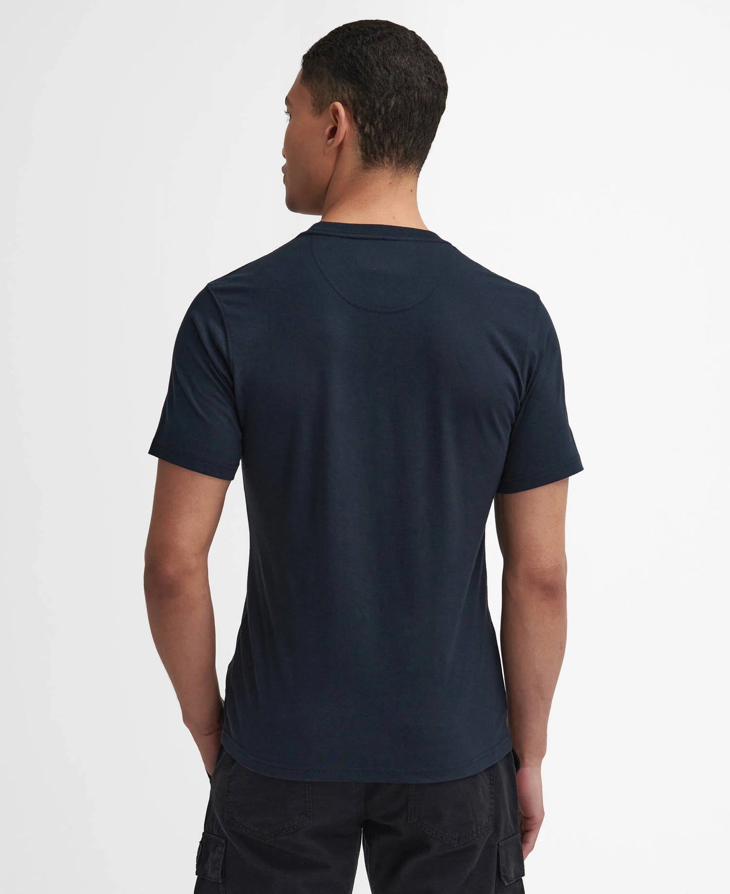 T-shirt con logo piccolo blu