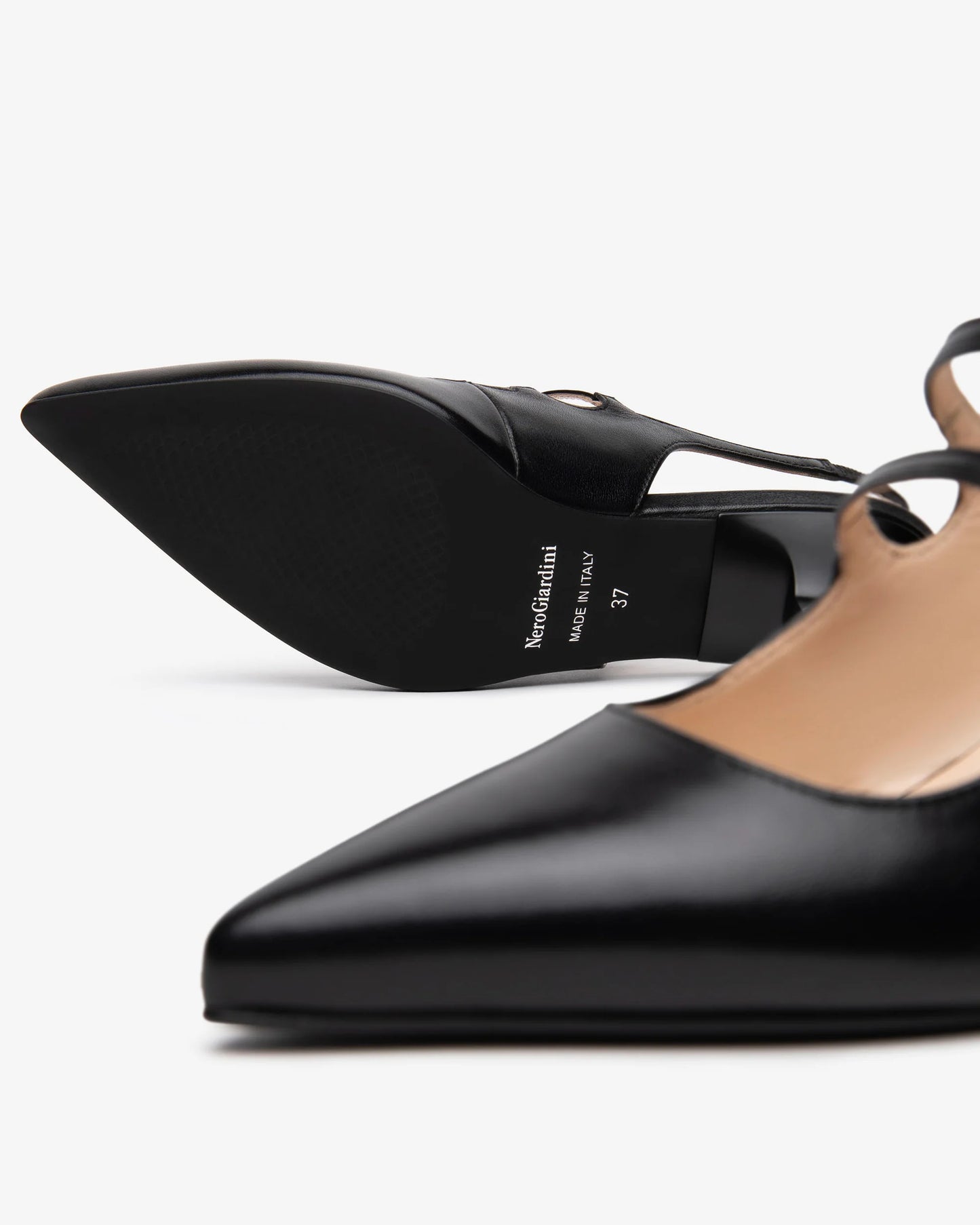 Sling-Back in Pelle E615410DE nero