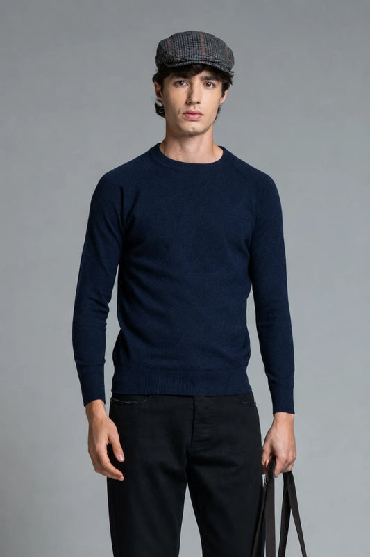 Maglia girocollo taglio felpa Rory blu