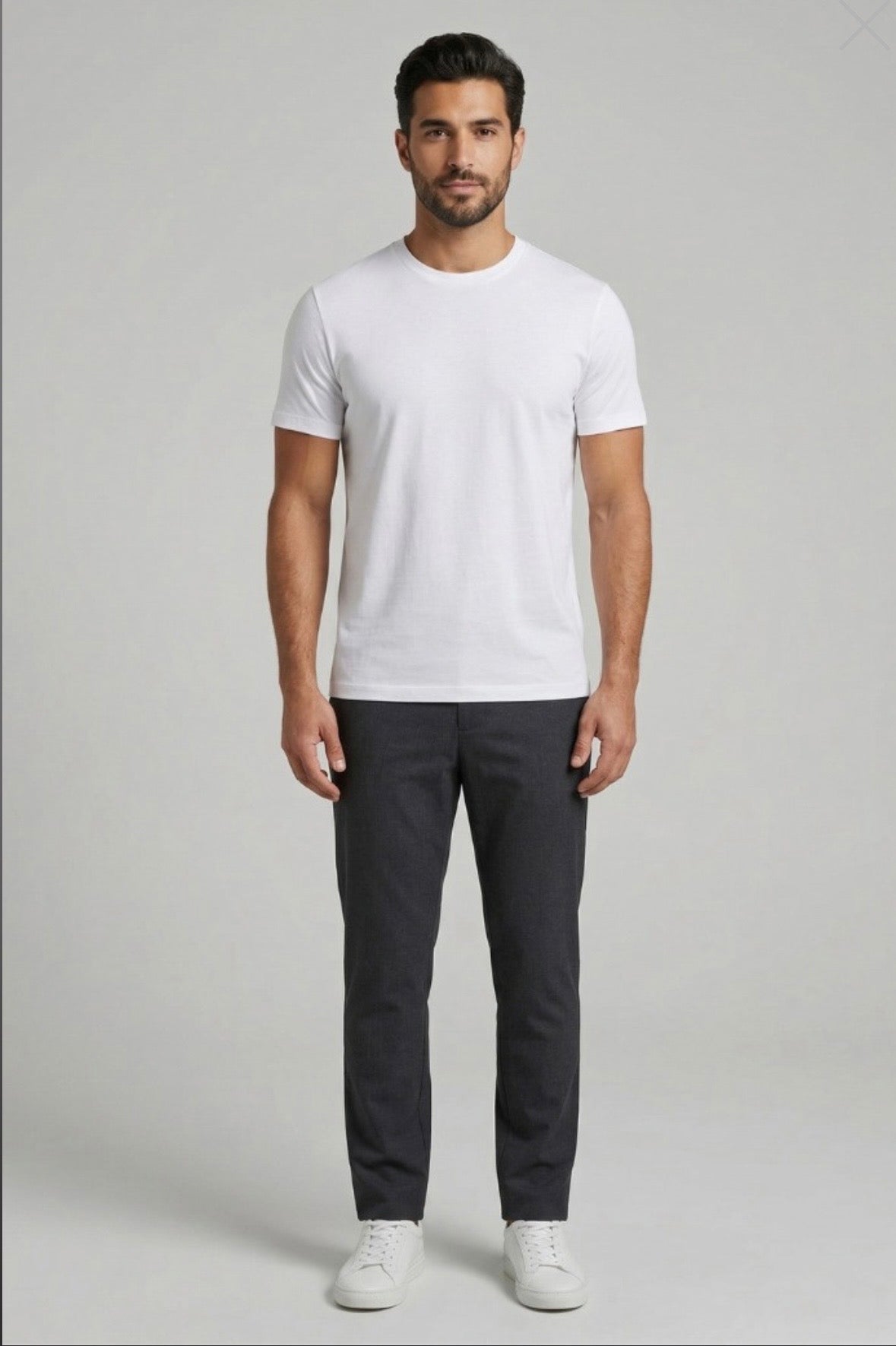 T-shirt basic in Jersey Bianco