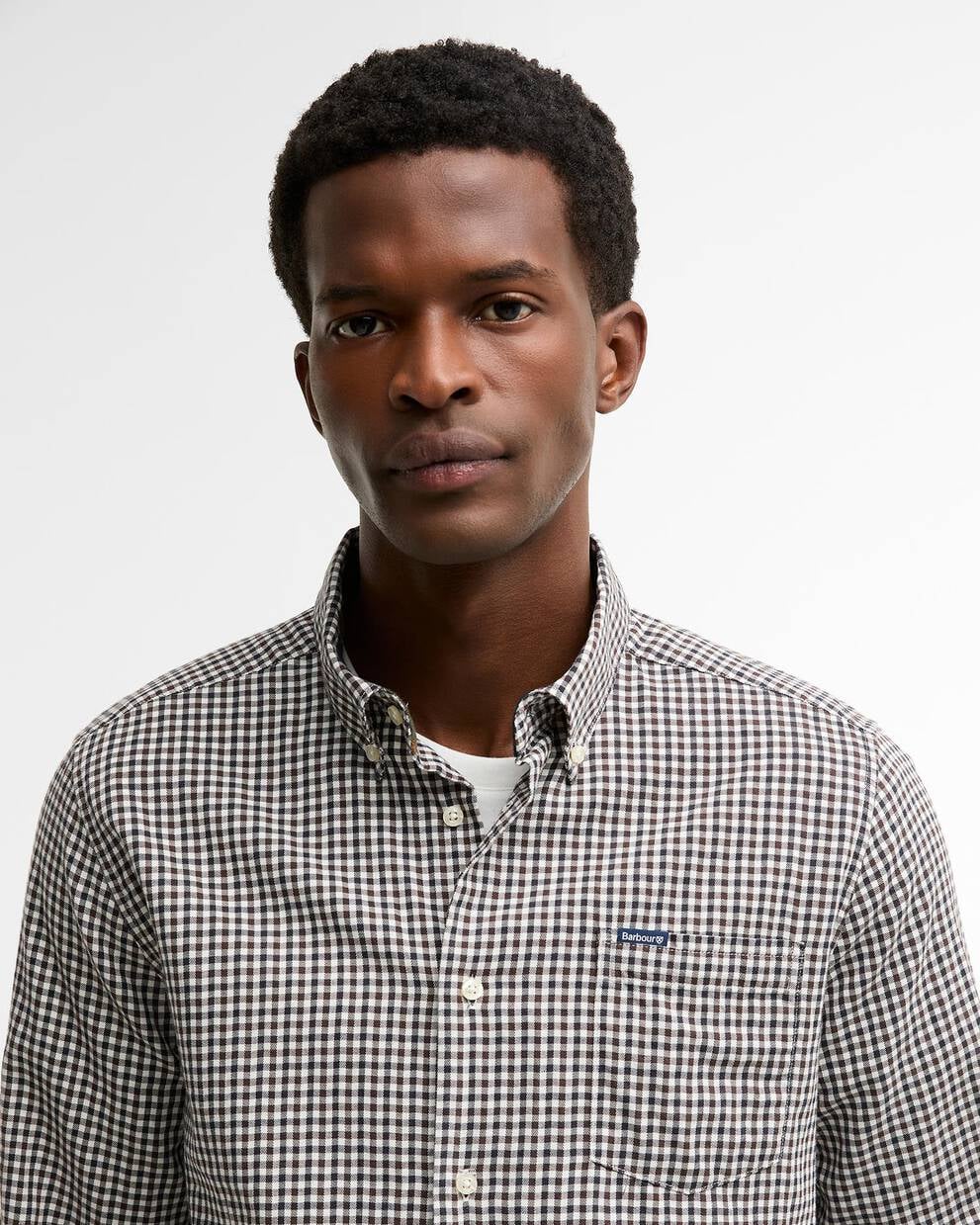 Camicia dal taglio sartoriale Padshaw marrone