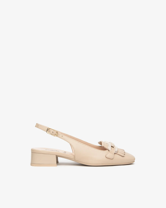 Sling-Back in Pelle E615500D beige
