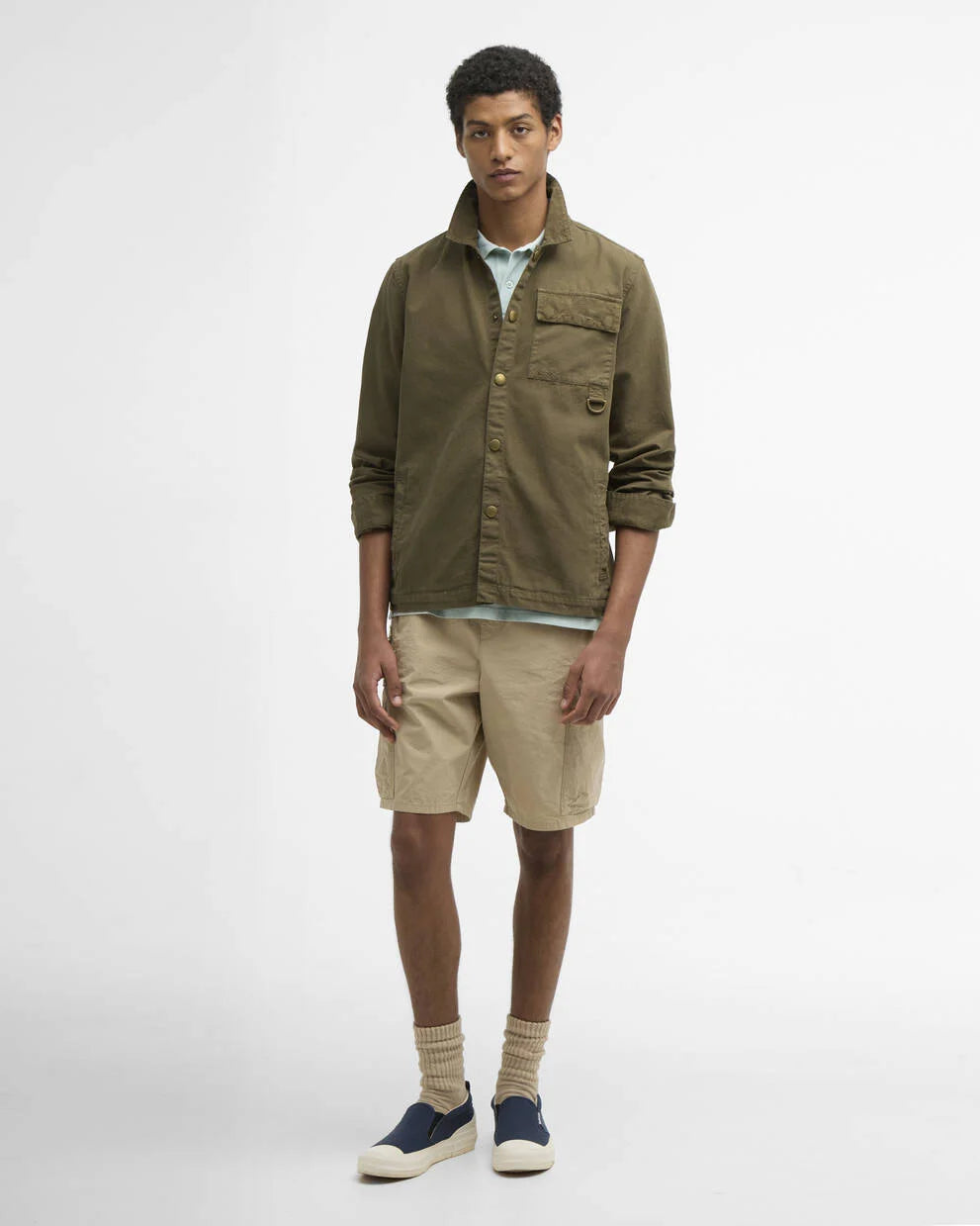Overshirt Declan con lavorazione patchwork