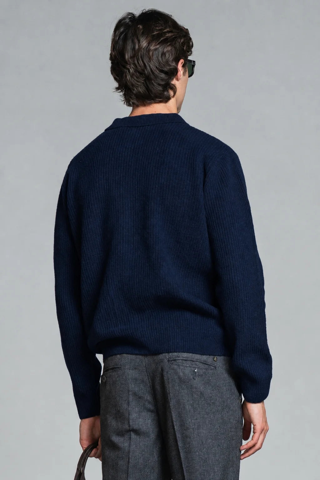 Overshirt in maglia Hugo blu