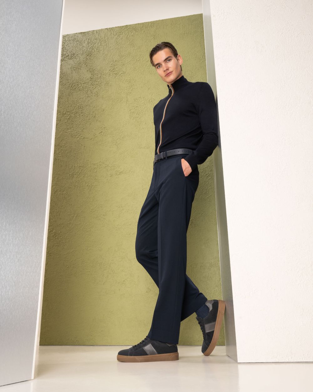 Sneaker fondo Ambra blu