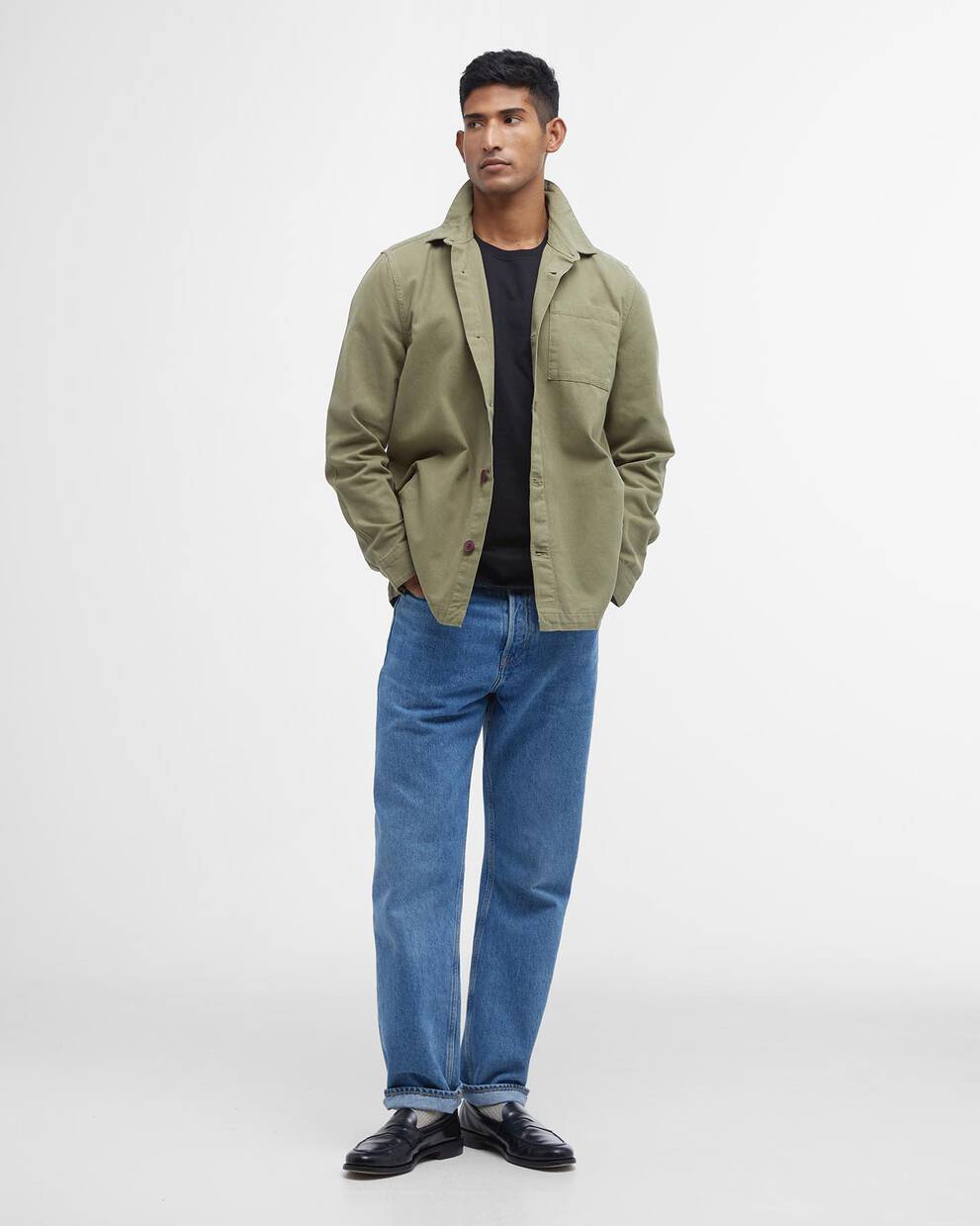 Overshirt Washed Cotton Olive