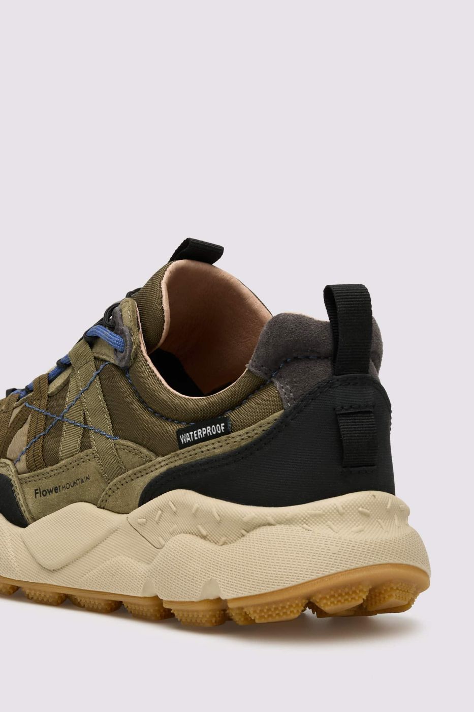 IWANO 2 suede e tessuto tecnico Tortora