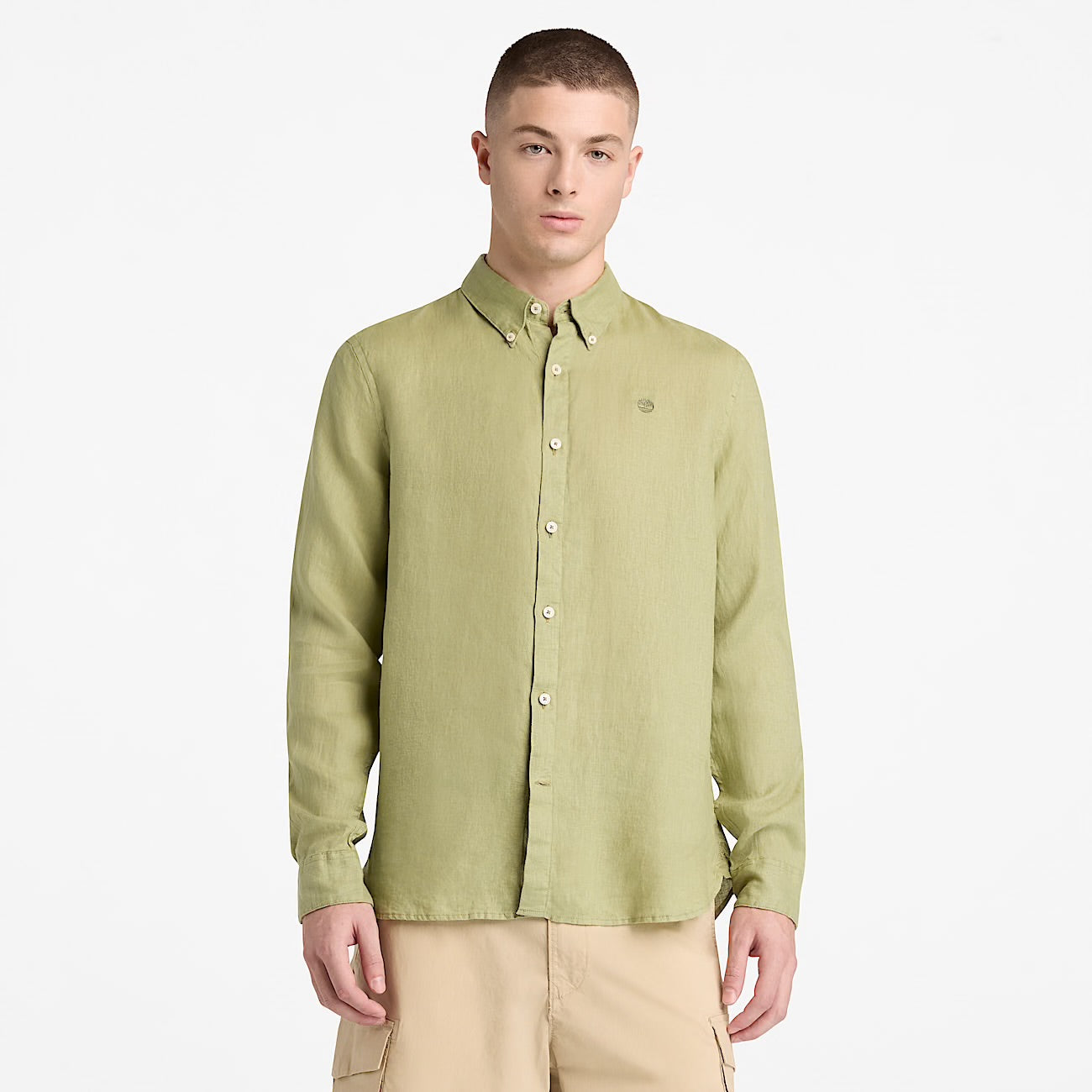 Camicia 100% Lino Salvia