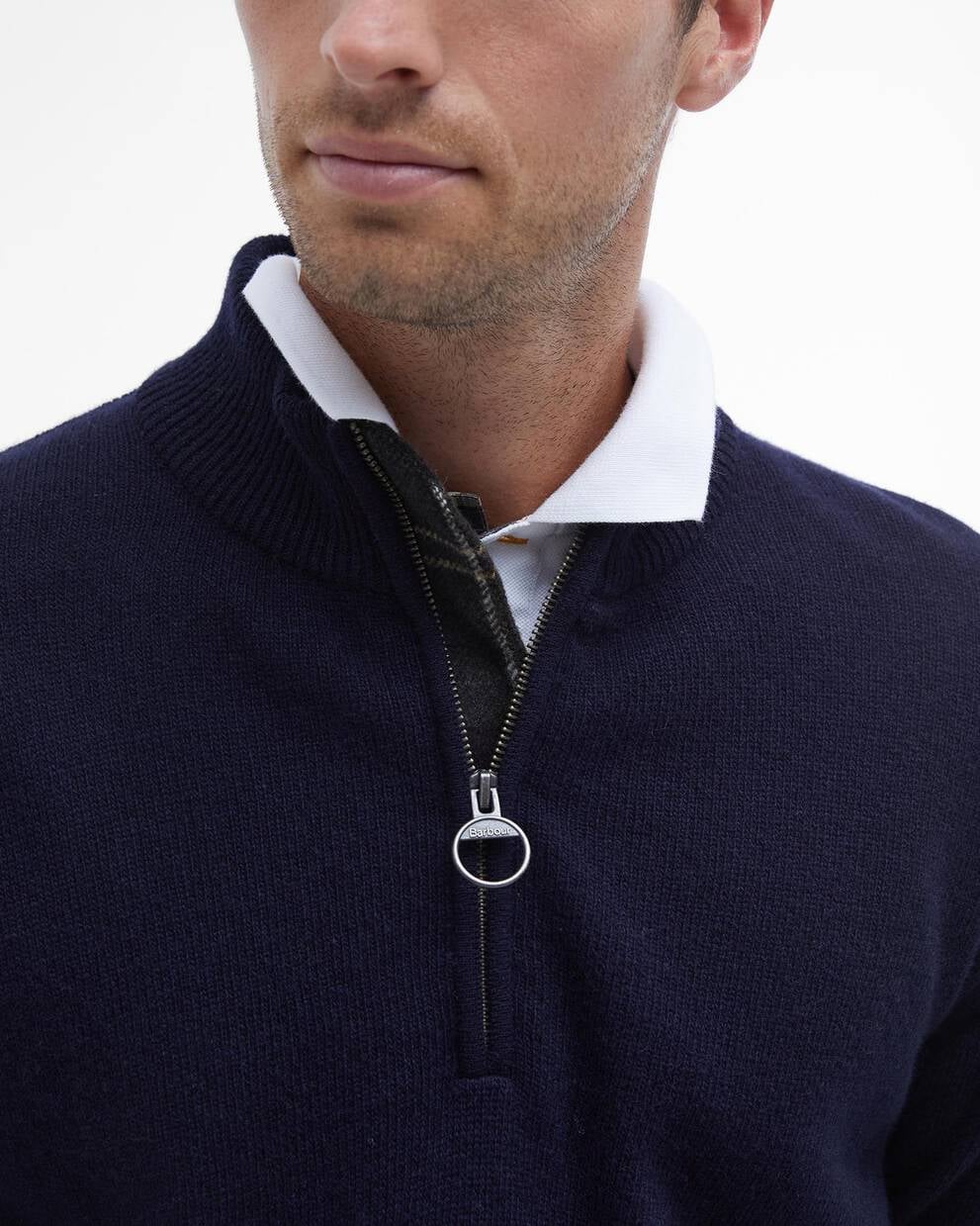 Maglia con mezza zip Holden Blu