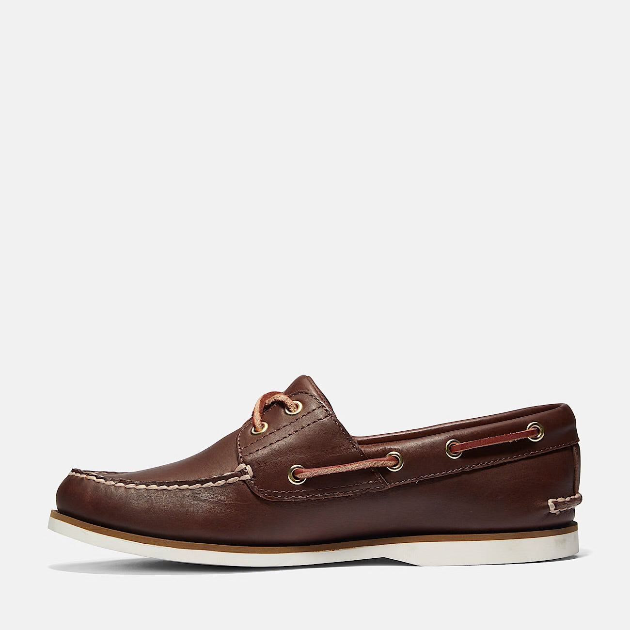 Scarpa da Barca Classic Uomo marrone fondo bianco