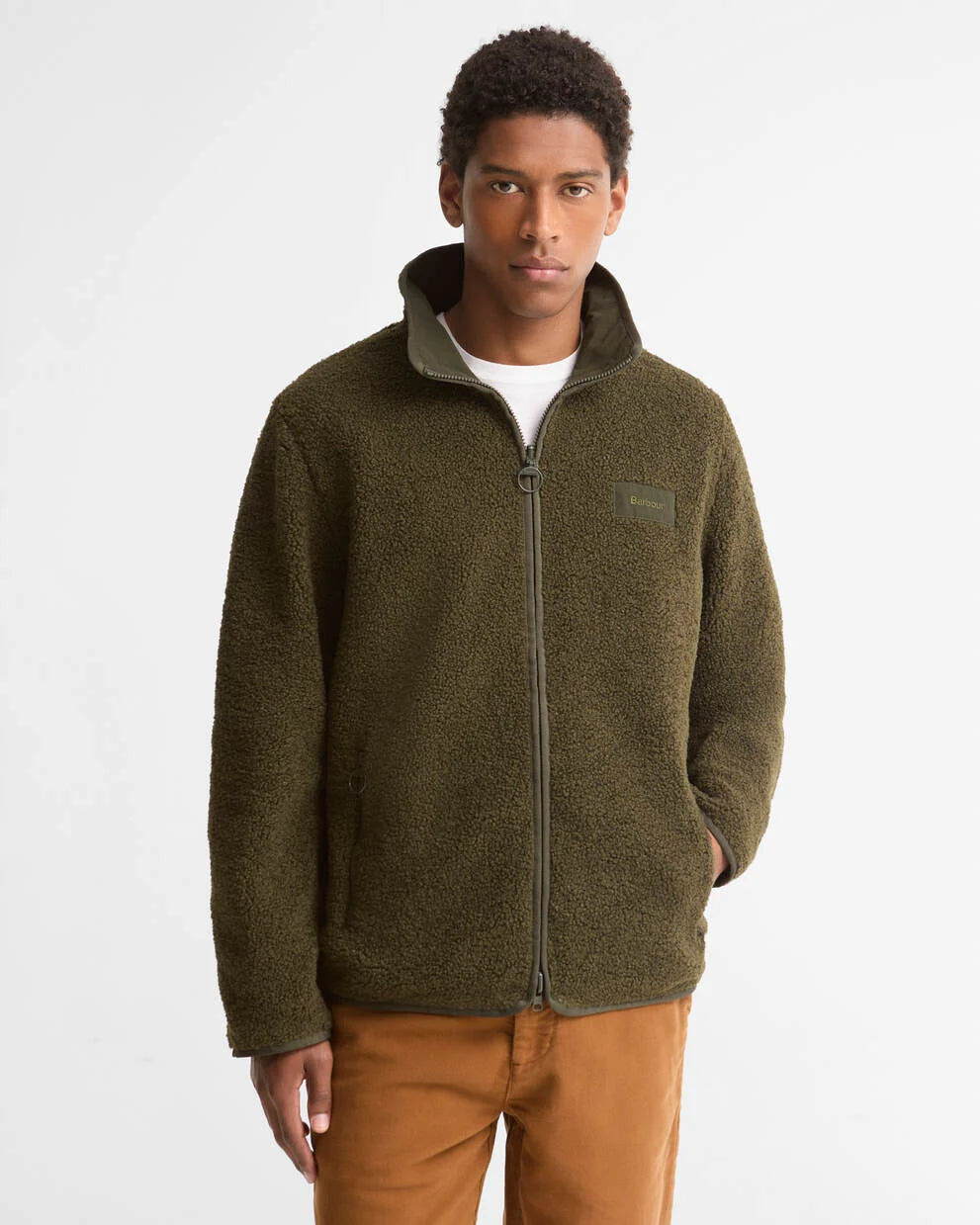 Pile reversibile sage green