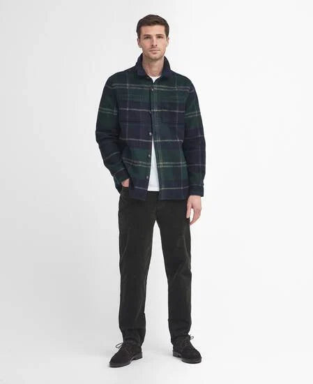 Overshirt Chapter in tartan blu