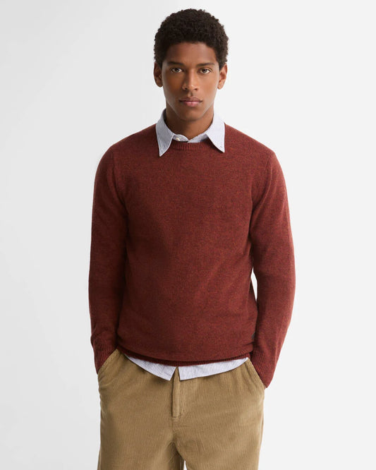 Maglia girocollo Essential toppe mattone
