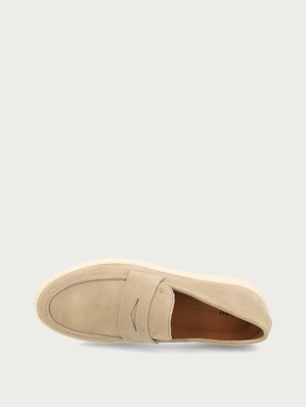 Mocassino fondo gomma 24b4 Beige