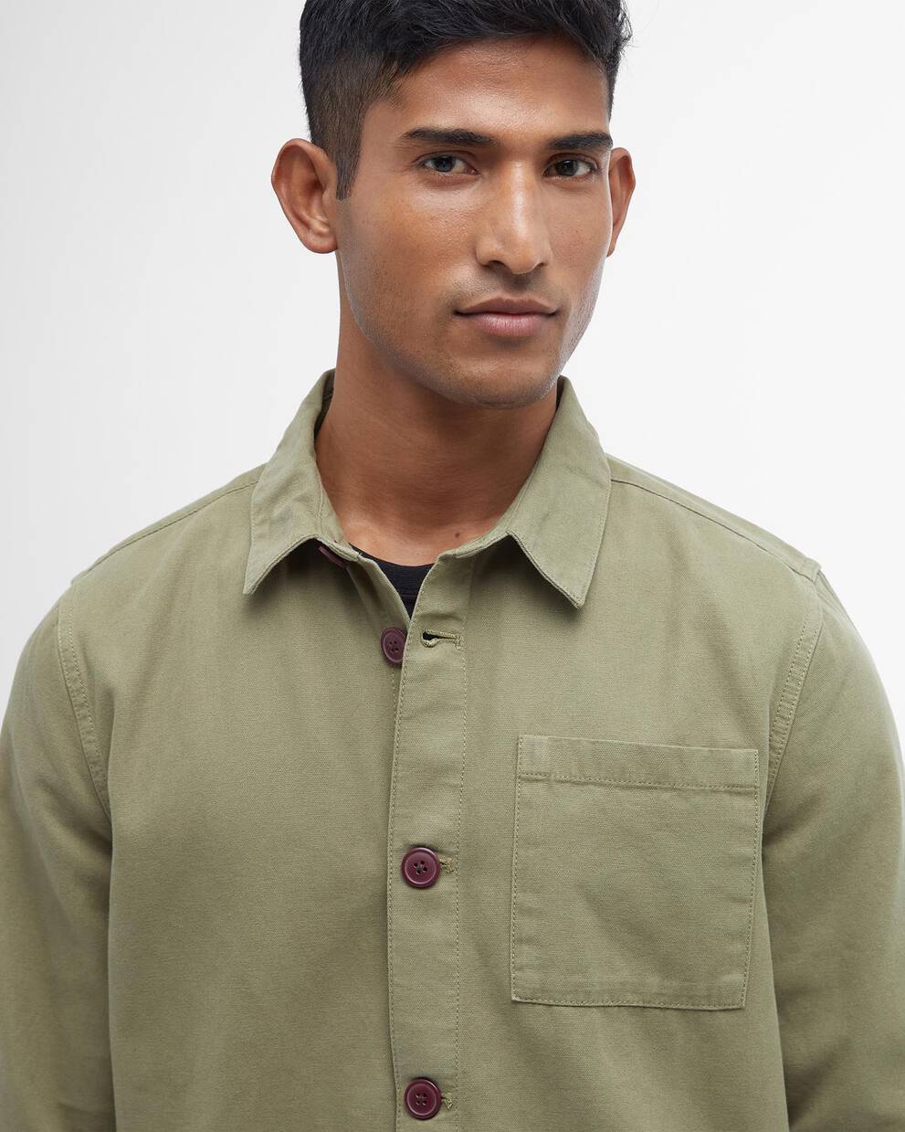 Overshirt Washed Cotton Olive