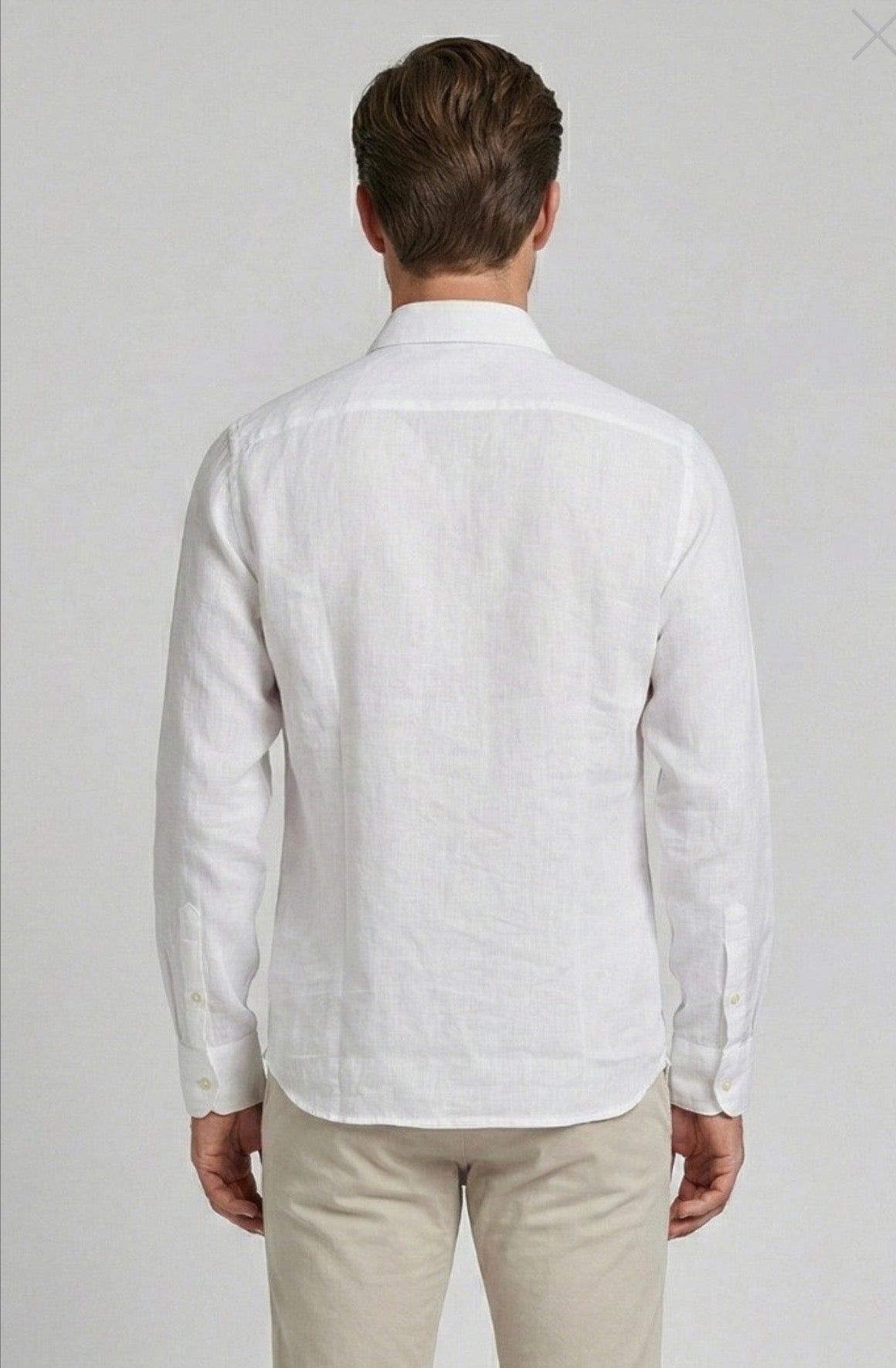 Camicia 100% Lino bianco