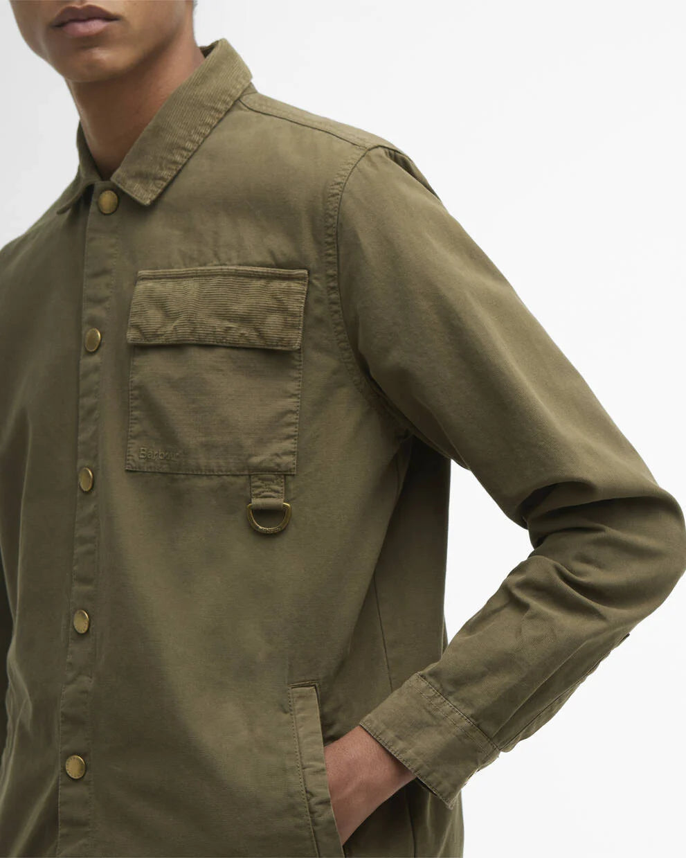 Overshirt Declan con lavorazione patchwork