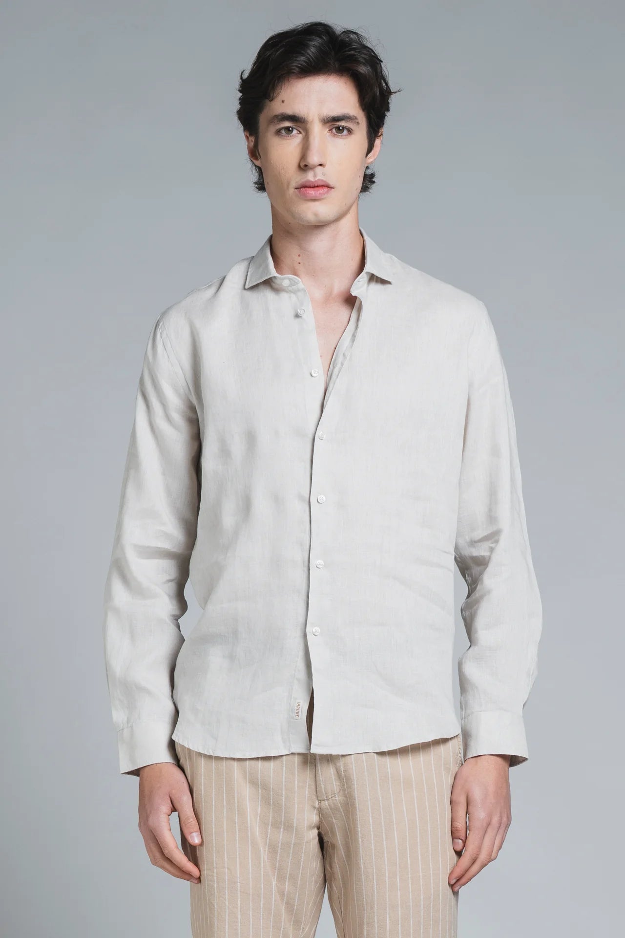 Camicia Riley 100%Lino ecrù
